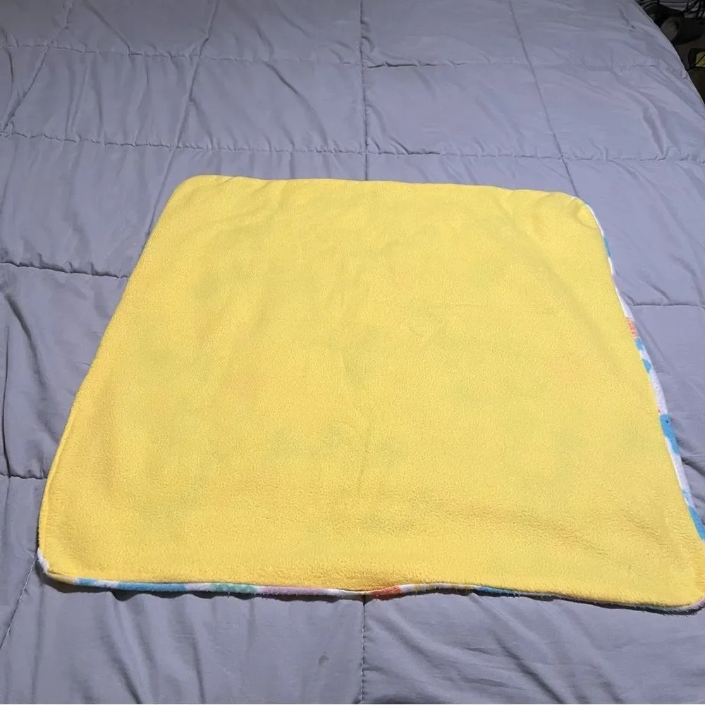 Fleece Baby Blanket Multicolor Animal Print Elephant Giraffe Security 28X28